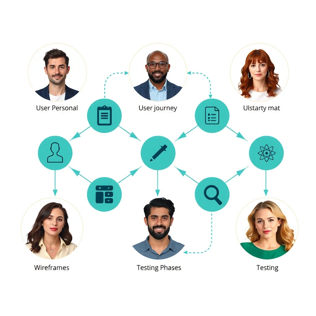 User-centric design process illustration