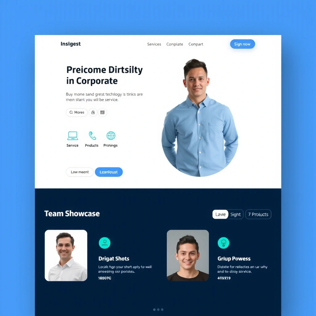 Corporate website design for Tech Solutions Inc