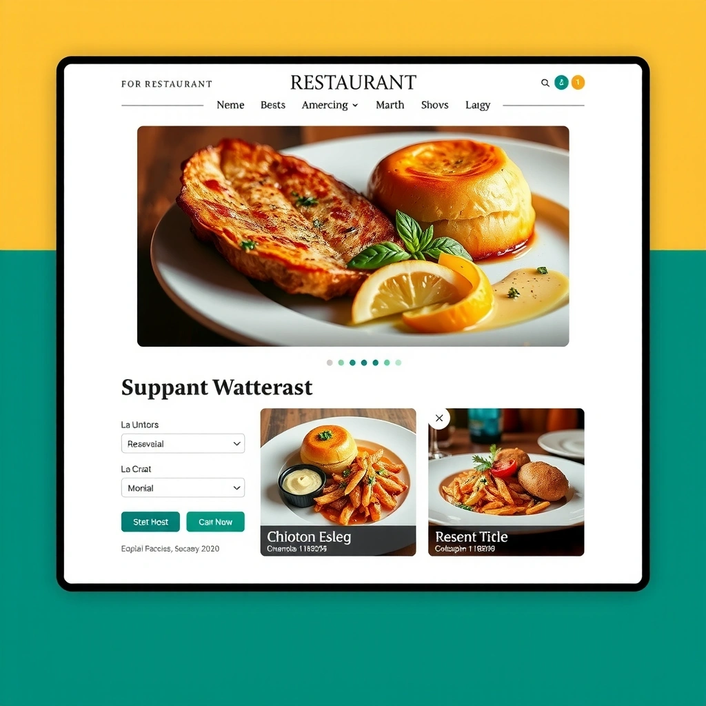Restaurant website for Artisan Bistro